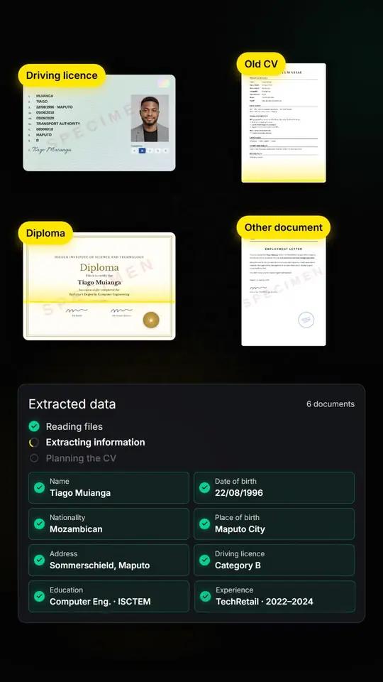 Your documents, read automatically.